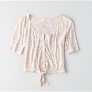 American Eagle Soft & Sexy Ribbed Crop Top